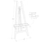Azar Displays Clear Acrylic Adjustable Easel Stand for Floor with Folding Design 515900 - alternate 3